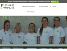 Tablet Screenshot of johannesgymnasiet.dk
